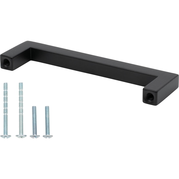 Designperfect 3-3/4'' Center-to-Center Handle Pull, Matte/Flat Black, 25PK - DPA25S353BLK