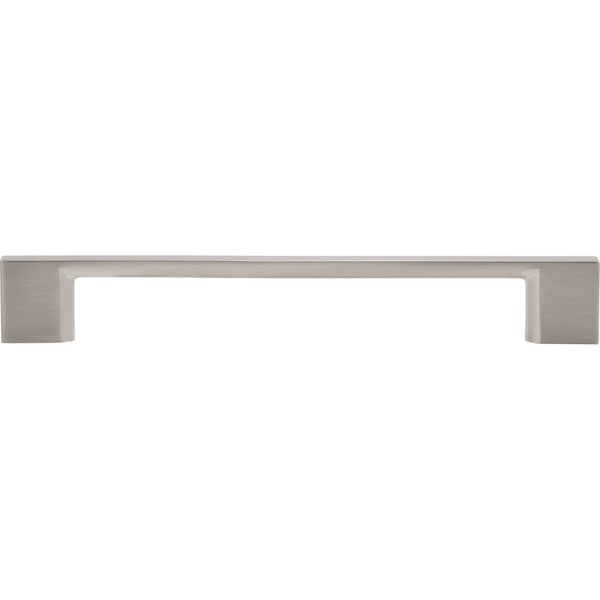 Designperfect 6-5/16'' Center-to-Center Square Cabinet Pull, Brushed Satin Nickel, 10PK - DPA10S795SNB