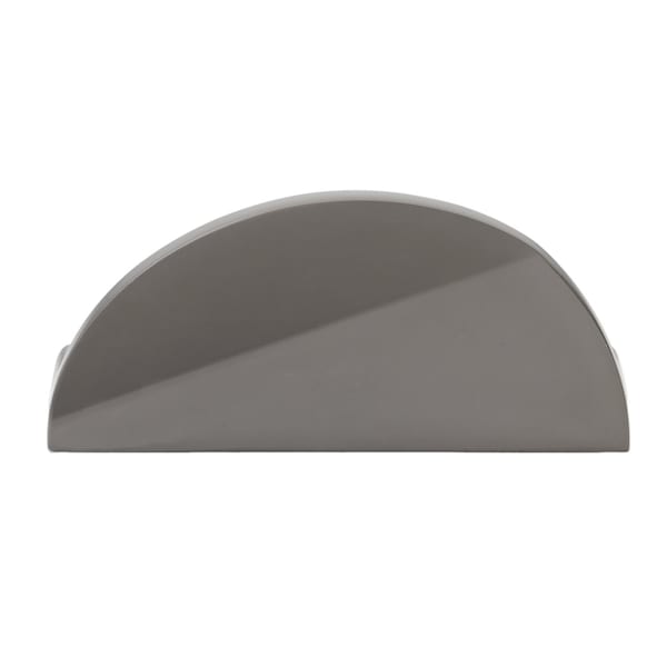 Gliderite Hardware 1-1/2 in. Center to Center Semi Circle Knob Graphite Gray - 4844-GPH-1