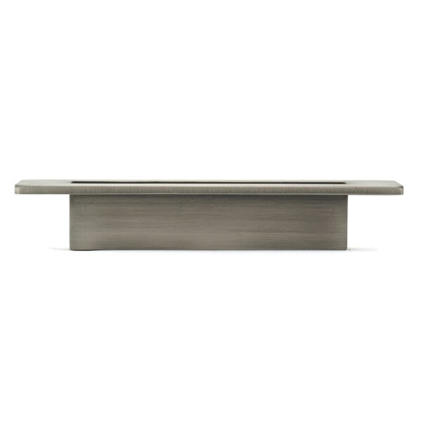Richelieu 3-3/4 in. (96 mm) Center-to-Center Brushed Pewter Contemporary Drawer Pull - BP701396242