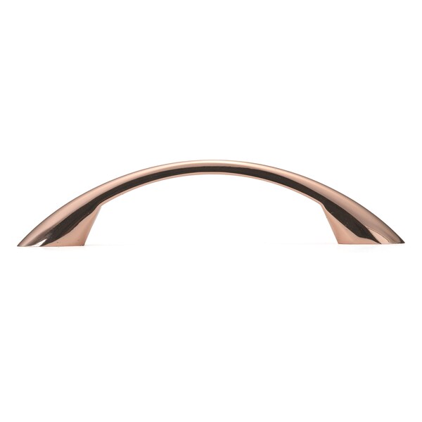 Richelieu 3-3/4 in. (96 mm) Center-to-Center Polished Copper Contemporary Drawer Pull - BP65017191