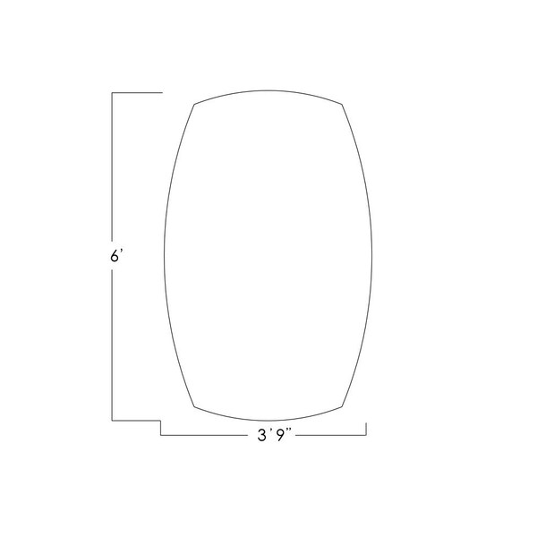 Skutchi Designs Arc Boat 45 in W, 72 in L, Brown - HAR-ABOT-48X72-DOU-H3041