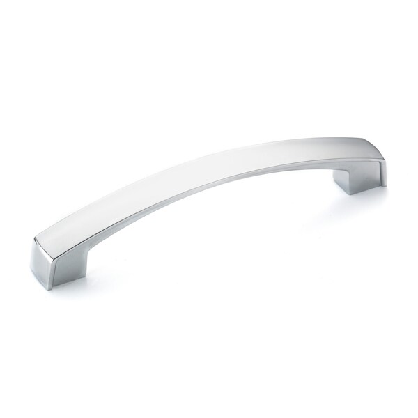 Richelieu 5-1/16 in. (128 mm) Center-to-Center Chrome Transitional Drawer Pull - BP8252128140