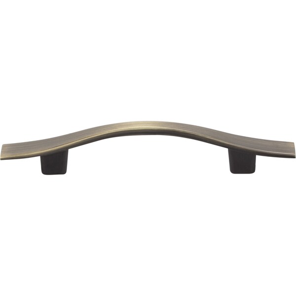Elements By Hardware Resources 3" Center-to-Center Brushed Antique Brass Square Kingsport Cabinet Pull - 840AB