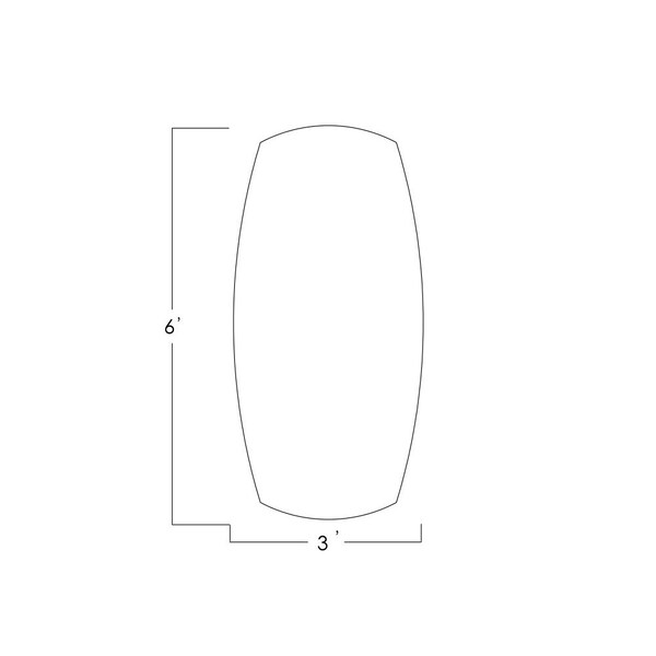 Skutchi Designs Arc Boat 36 in W, 72 in L, Brown - HAR-ABOT-36X72-DOU.BK-K525-EBLK