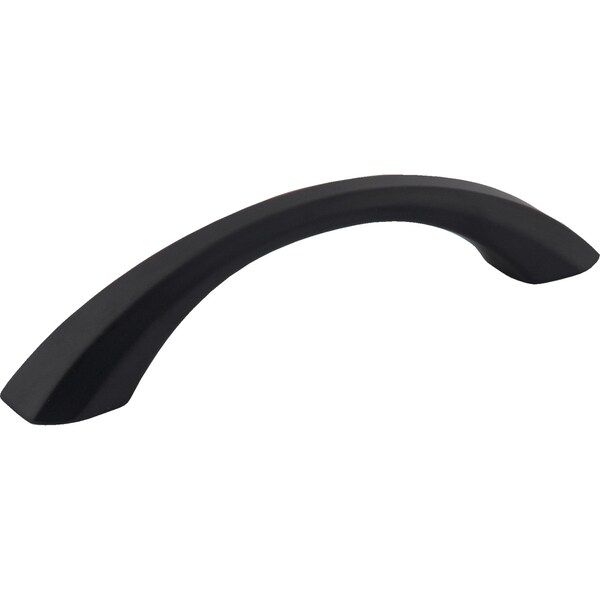 Jeffrey Alexander 96 mm Center-to-Center Matte Black Wheeler Cabinet Pull - 678-96MB
