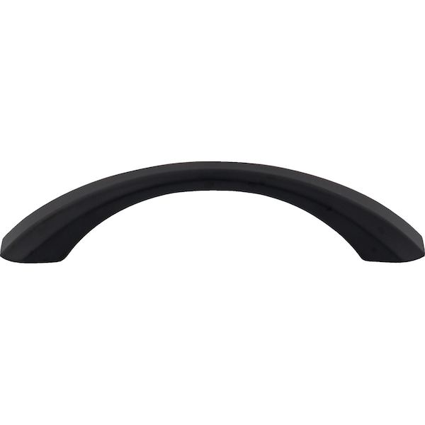 Jeffrey Alexander 96 mm Center-to-Center Matte Black Wheeler Cabinet Pull - 678-96MB