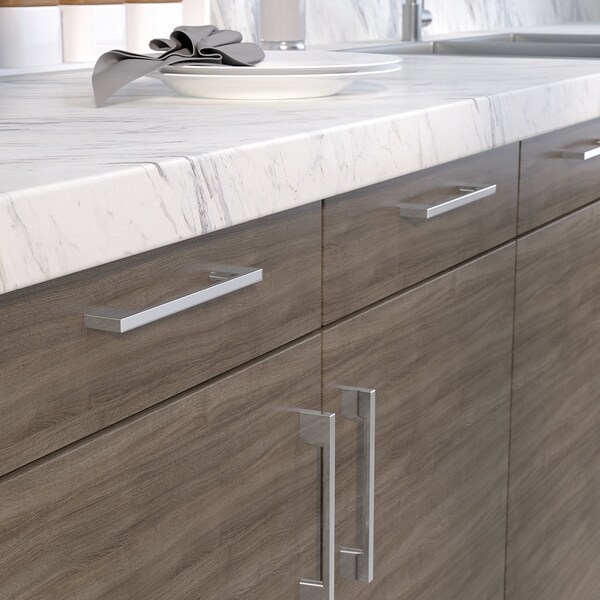 Richelieu 5 1/16 in (128 mm) Center-to-Center Chrome Contemporary Drawer Pull - BP8160128140