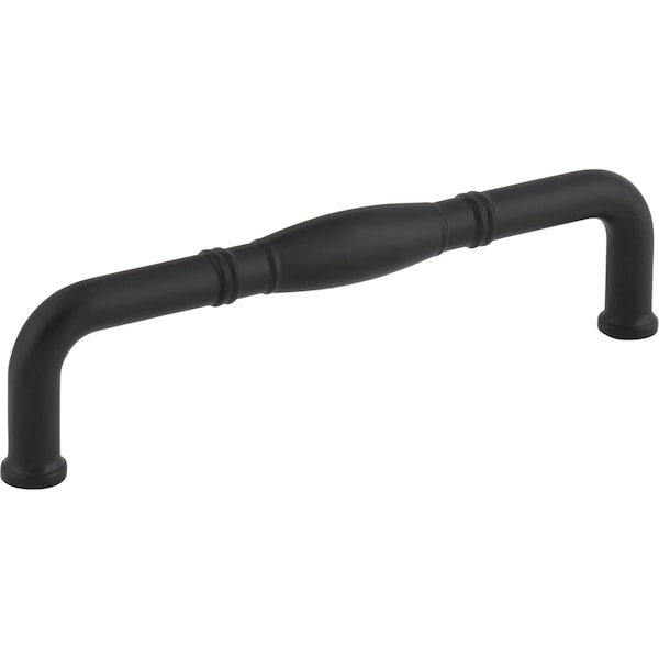 Jeffrey Alexander 128 mm Center-to-Center Matte Black Durham Cabinet Pull - Z290-128-MB