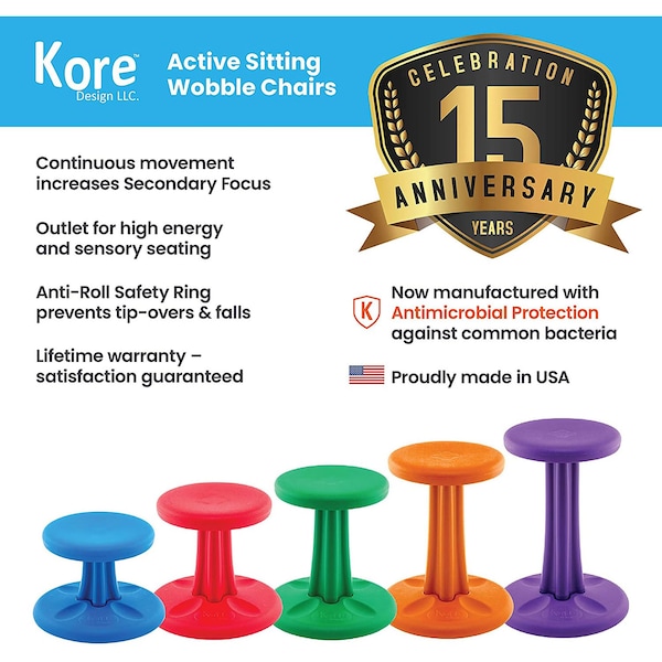 Kore Design Pre-School Wobble Chair 12in Dark Blue - 125