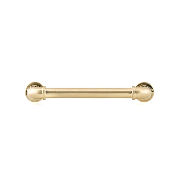 Richelieu 5 1/16 in (128 mm) Center-to-Center Satin Brass Eclectic Drawer Pull - BP2209128160