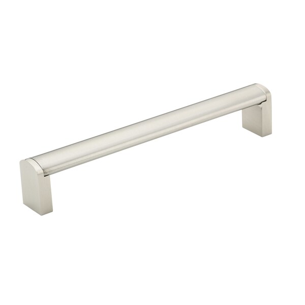 Richelieu 6-5/16 in. (160 mm) Center-to-Center Brushed Nickel Contemporary Drawer Pull - BP525160195