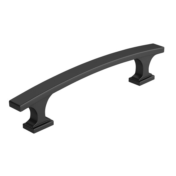 Richelieu 3 3/4-inch (96 mm) Center to Center Matte Black Transitional Cabinet Pull - BP5254096900