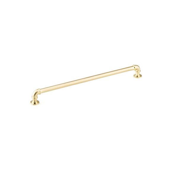 Richelieu 12 5/8 in (320 mm) Center-to-Center Satin Brass Eclectic Drawer Pull - BP2209320160