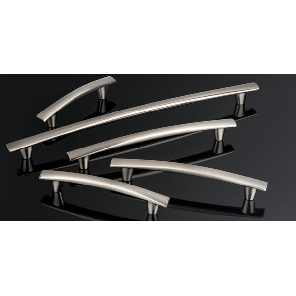 Richelieu 6-5/16 in. (160 mm) Center-to-Center Brushed Nickel Contemporary Drawer Pull - BP2323160195