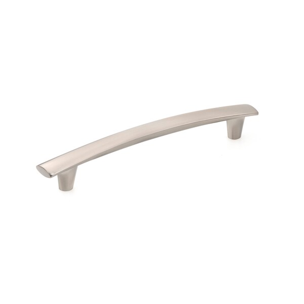 Richelieu 6-5/16 in. (160 mm) Center-to-Center Brushed Nickel Contemporary Drawer Pull - BP2323160195