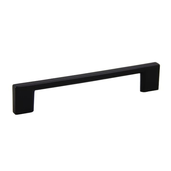 Crown 5-7/8" Miami Cabinet Pull with 5" Center to Center Matte Black Finish - CHP81572BK