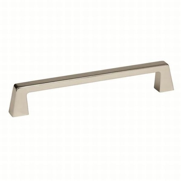 Amerock BP55278PN 6-5/16" (160 mm) CTC Blackrock Cab Pull Bright Nickel Finish - BP55278PN
