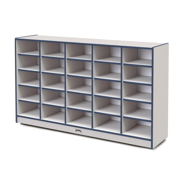 Jonti-Craft Rainbow Accents 25 Tub Mobile Storage, without Tubs, Navy - 4025JCWW112