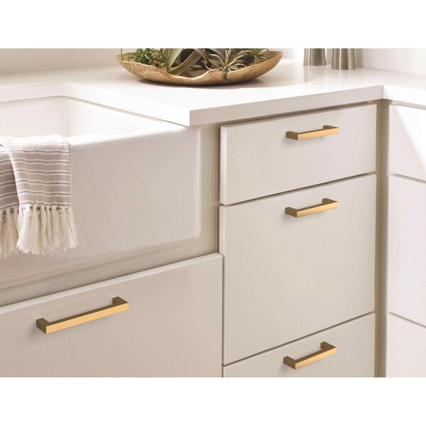 Amerock Monument 3-3/4 in 96 mm Center-to-Center Champagne Bronze Cabinet Pull - BP36570CZ