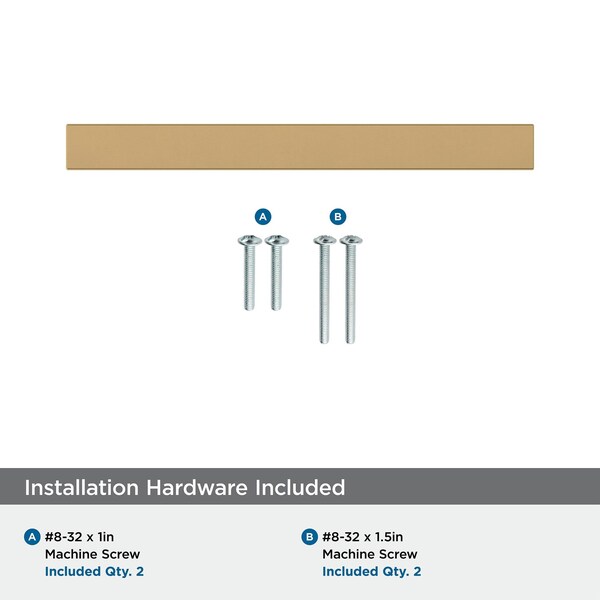 Amerock Monument 3-3/4 in 96 mm Center-to-Center Champagne Bronze Cabinet Pull - BP36570CZ