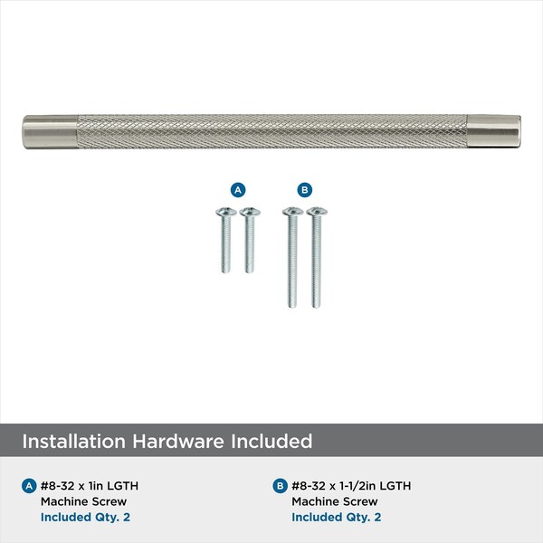 Amerock Bronx 8 in 203 mm Center-to-Center Satin Nickel Cabinet Pull - BP36562G10
