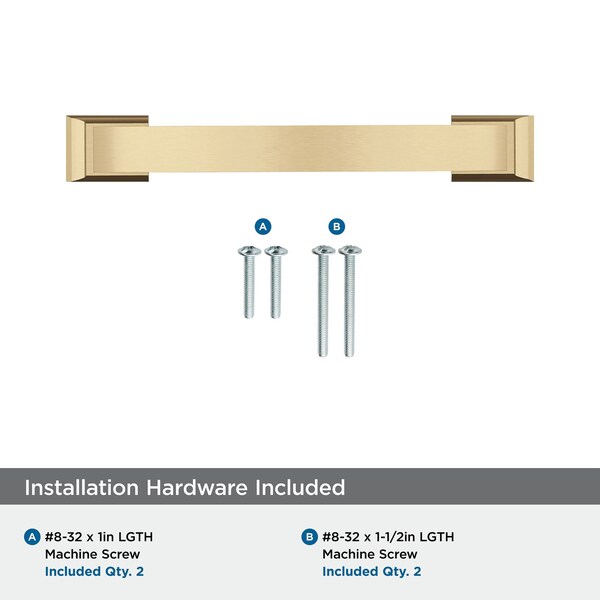 Amerock Candler 3-3/4 inch 96mm Center-to-Center Champagne Bronze Cabinet Pull - BP29355CZ