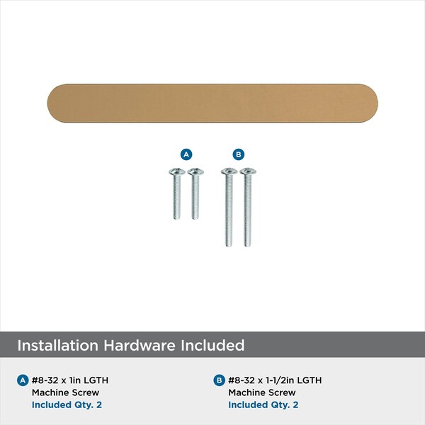 Amerock Rift 3-3/4 inch 96mm Center-to-Center Champagne Bronze Cabinet Pull - BP36899CZ