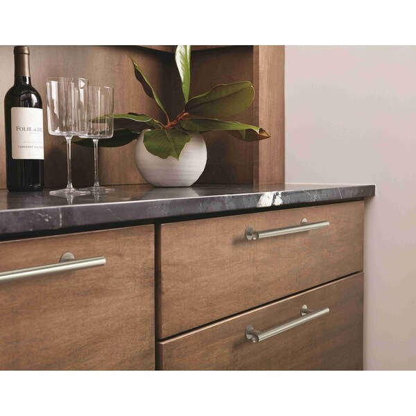 Amerock Radius 6-5/16 in 160 mm Center-to-Center Satin Nickel Cabinet Pull - BP36867G10