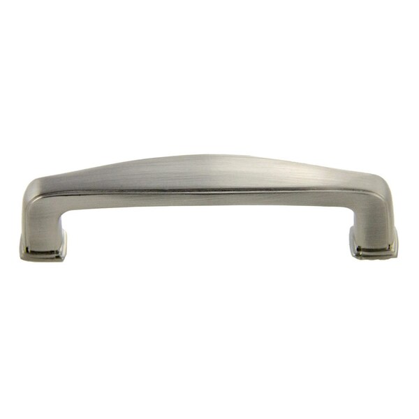 Pride Industrial 4-5/8in Deco Cabinet Pull with 3-3/4in Center to Center Satin Nickel Finish - P81092SN