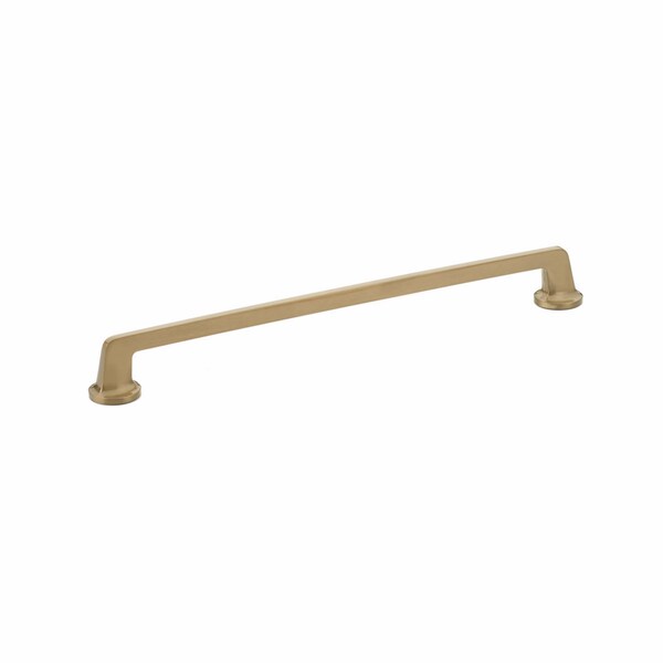 Schaub 12in Center to Center Northport Flat Cabinet Pull Brushed Bronze Finish - 204-BBZ