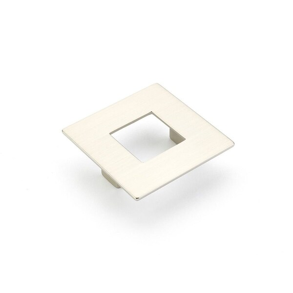 Schaub 64mm Center to Center Square Finestrino Cabinet Pull Satin Nickel Finish - 443-15