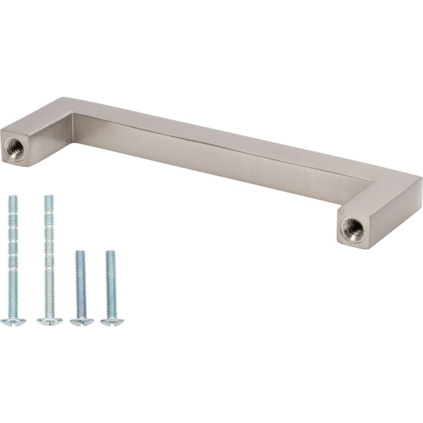 Designperfect 3-3/4'' Center-to-Center Handle Pull, Brushed Satin Nickel - DPA-S353SNB