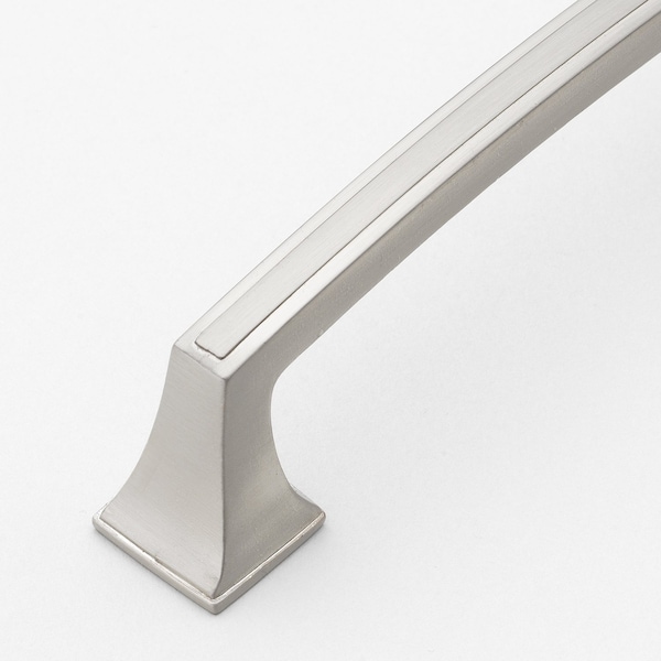Gliderite Hardware 3 in. Center to Center Classic Base Pull Cabinet Hardware Handle - 87380-SN, 5PK - 87380-SN-5