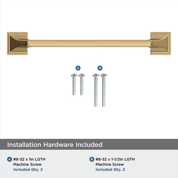 Amerock Exceed 6-5/16 in 160 mm Center-to-Center Champagne Bronze Cabinet Pull - BP36883CZ