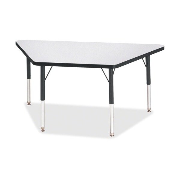Jonti-Craft TABLE, TRAPEZOID, 24X48, GY/BK - JNT6438JCE180