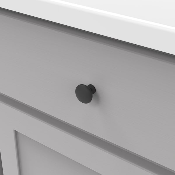 Heritage Designs Transitional Knob 118 Inch Diameter Matte Black Finish, 10PK - R077753MBX10B