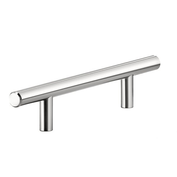 Richelieu 5-1/16 in. (128 mm) Center-to-Center Chrome Steel Contemporary Drawer Pull - BP305128140