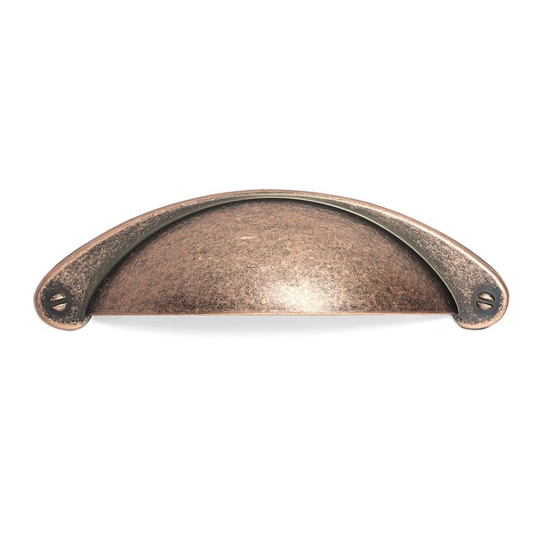 Richelieu 3 in. (76 mm) Center-to-Center Antique Copper Traditional Cup Pull - BP82333193