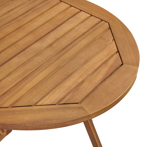 Alaterre Furniture Cabot Folding Table and Chair Set - Round Table and 2 Chairs - ANBT01ANO