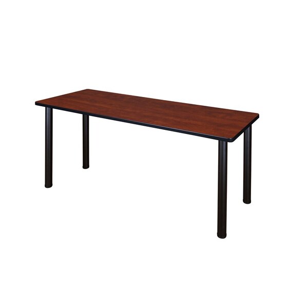 Kee Regency Kee 72 x 24 in. Training Seminar Table- Cherry Top, Black Legs - MT7224CHBPBK