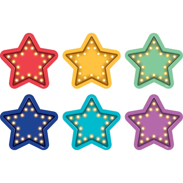 Teacher Created Resources Marquee Stars Spot On Vinyl Floor Markers, PK12 - TCR77378