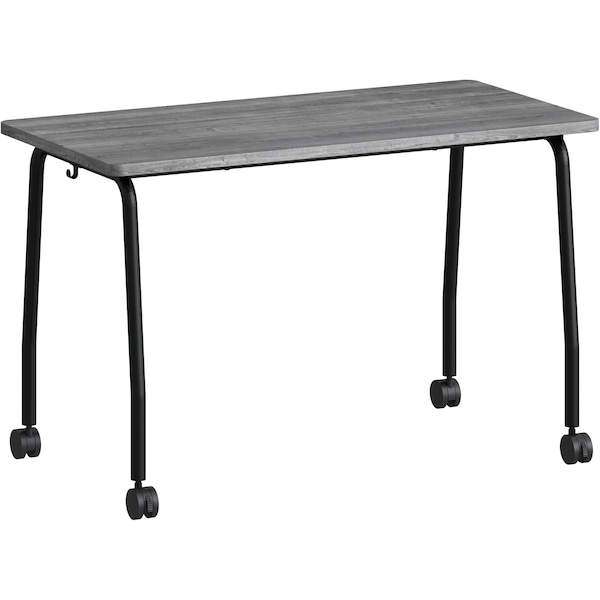 Lorell Mobile Training Table, 59" x 23.63" x 29.5", 300lb Capacity, Weathered Charcoal - LLR60845