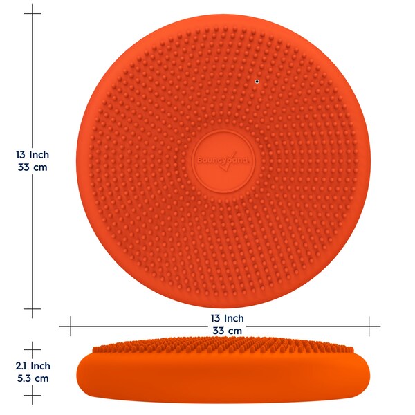 Bouncybands Big Wiggle Seat Sensory Cushion, Orange - WS33OR