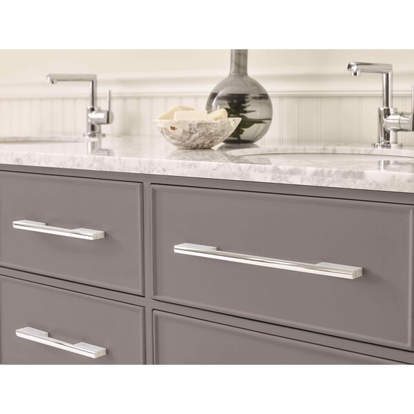 Amerock Separa 6-5/16 in 160 mm Center-to-Center Polished Chrome Cabinet Pull - BP3673526
