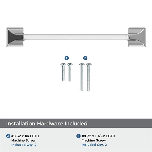 Amerock Exceed 6-5/16 in 160 mm Center-to-Center Polished Chrome Cabinet Pull - BP3688326