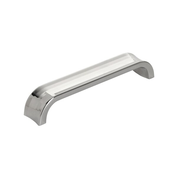 Amerock Concentric 5-1/16 in 128 mm Center-to-Center Polished Nickel Cabinet Pull - BP36813PN