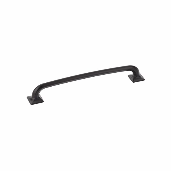 Schaub 8in Center to Center Northport Square Cabinet Pull Matte Black Finish - 217-MB