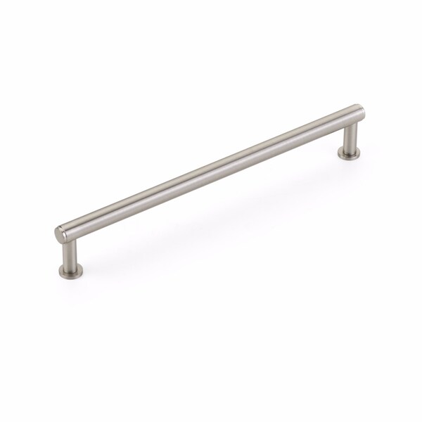 Schaub 8in Center to Center Pub House Cabinet Pull Brushed Nickel Finish - 5108-BN