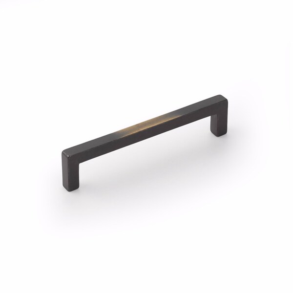 Schaub 5in Center to Center Vinci Cabinet Pull Antique Bronze Finish - 788-5-AZ